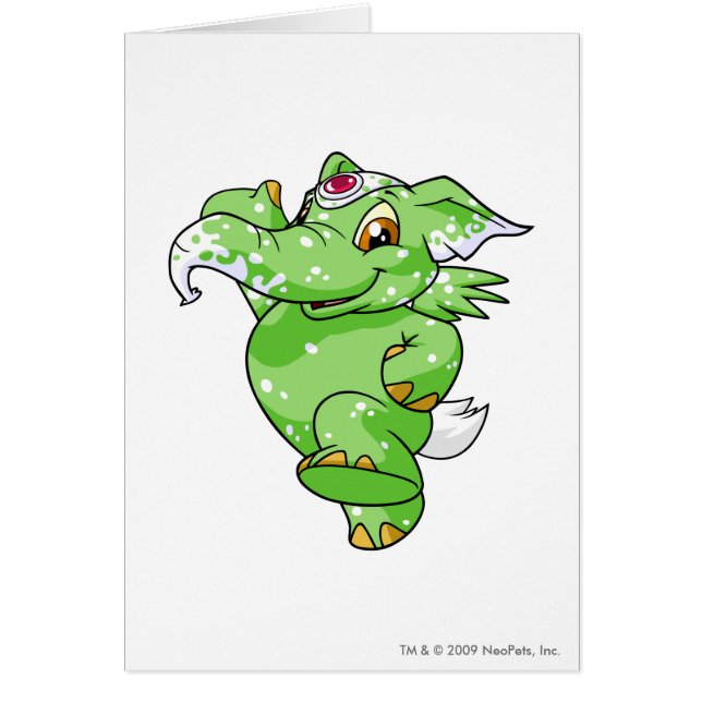 Spräckliga Elephante Hälsningskort (Framsidan)