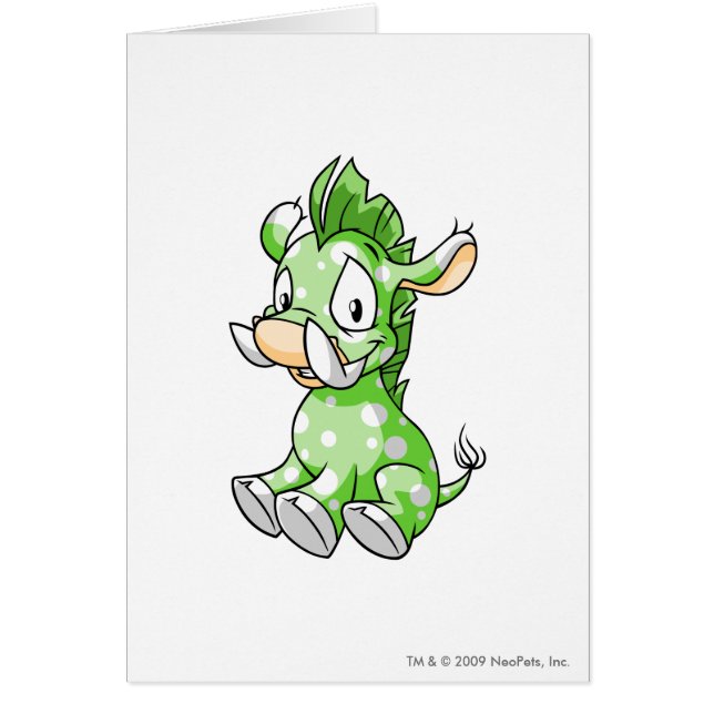 Spräckliga Moehog Hälsningskort (Framsidan)