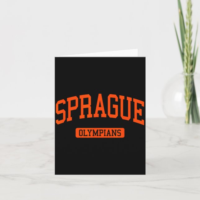 Sprague high school hs salem eller idrott för univ kort (Framsida)