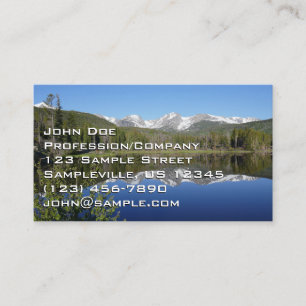 Sprague Lake I i Rocky Mountain National Park Visitkort