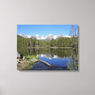 Sprague Lake II vid Rocky Mountain National Park Canvastryck