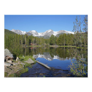 Sprague Lake II vid Rocky Mountain National Park Fototryck