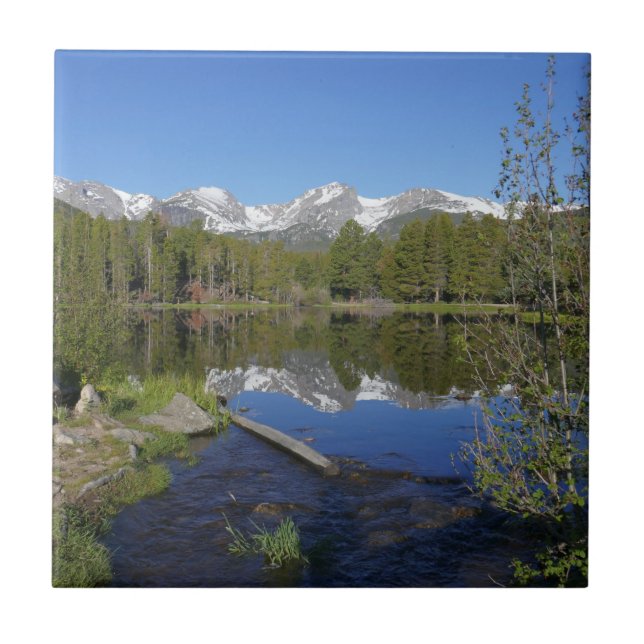 Sprague Lake II vid Rocky Mountain National Park Kakelplatta (Framsidan)