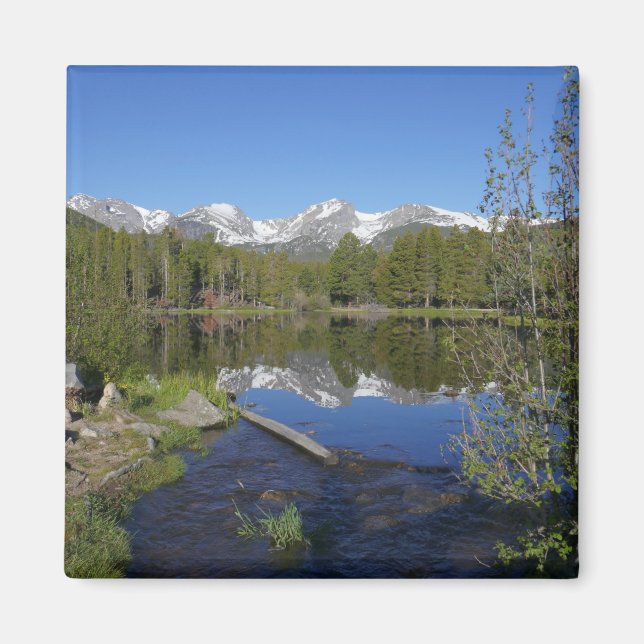 Sprague Lake II vid Rocky Mountain National Park Magnet (Framsidan)