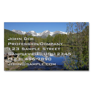 Sprague Lake II vid Rocky Mountain National Park Magnetiska Visitkort