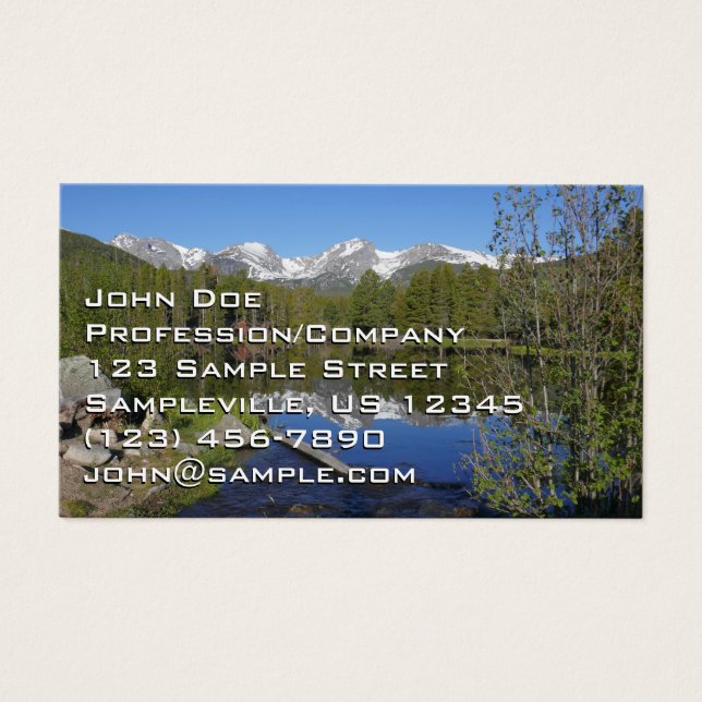 Sprague Lake II vid Rocky Mountain National Park Visitkort (Framsidan)