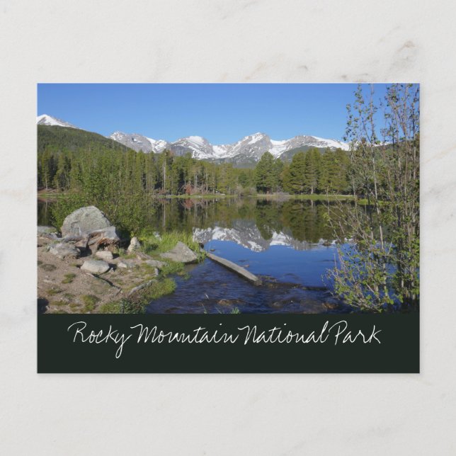 Sprague Lake II vid Rocky Mountain National Park Vykort (Framsida)