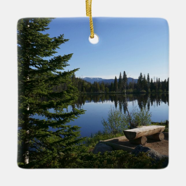 Sprague Lake Utsikt Julgransprydnad Keramik (Framsida)
