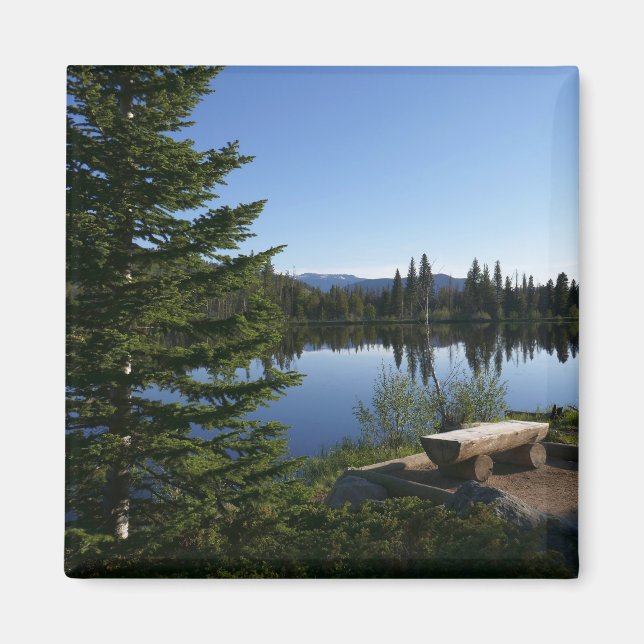 Sprague Lake Utsikt Magnet (Framsidan)