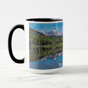 Sprague Sjö i Rocky Mountain National Park Mugg