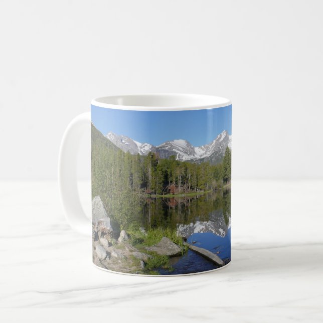 Sprague Sjö II i Rocky Mountain National Park Kaffemugg (Framsida vänster)