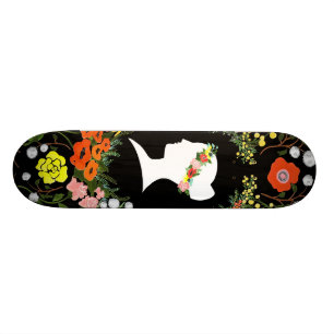 Språk av blommaskateboarden skateboard bräda 21,5 cm