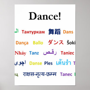 Språk av dansen! poster