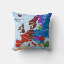 Språk av Europa kudder Kudde