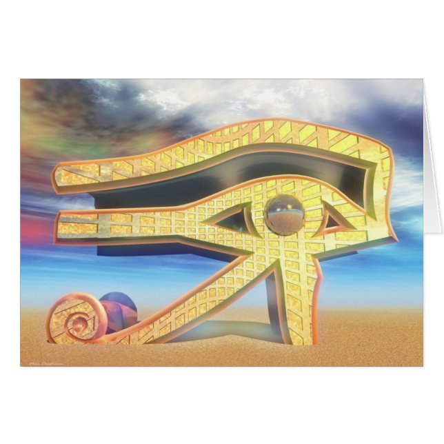 Språk av ögat hälsningskort (Framsidan Horizontal)