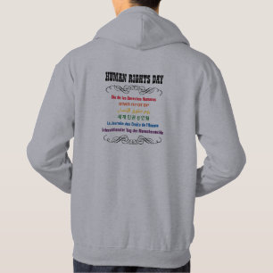 Språk för mänsklig rättighetdagmånga hoodie