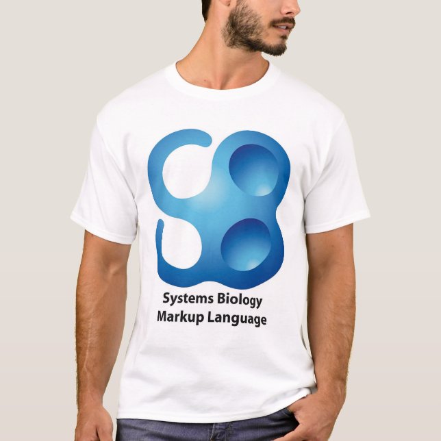 Språk för systembiologiMarkup Tee Shirt (Framsida)