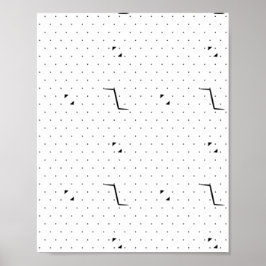 Språk, Grönt Vit pedestal-tecken Poster