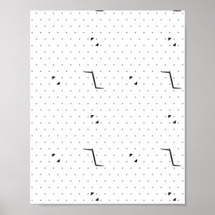 Språk, Grönt Vit pedestal-tecken Poster