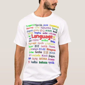 Språk i många språk c t shirt