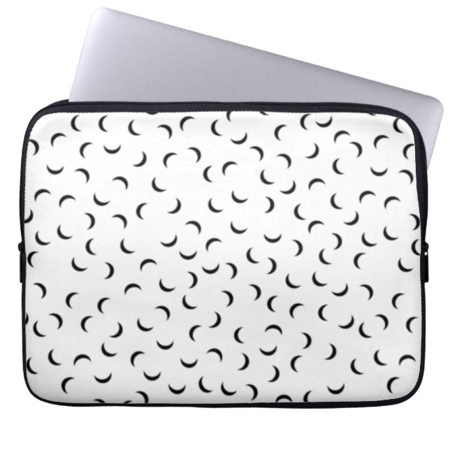 Språk, kol-Grått Electronics Bag Laptop Fodral (Framsidan)