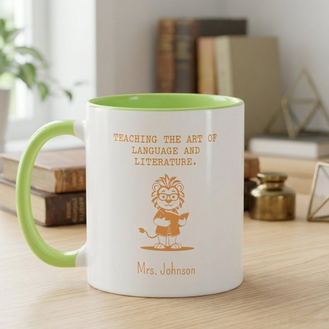 Språk Litteratur Konst Engelsklärare Mugg (Skapare uppladdad)