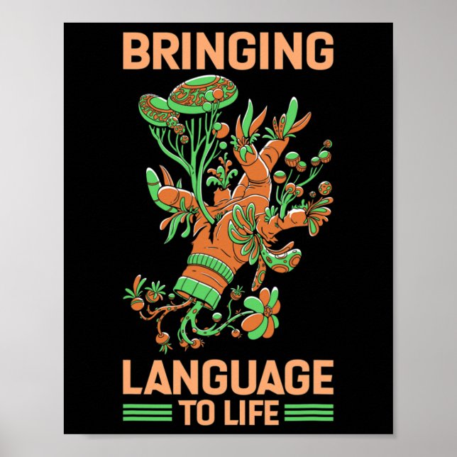 Språk till amerikanska teckenspråk poster (Framsidan)
