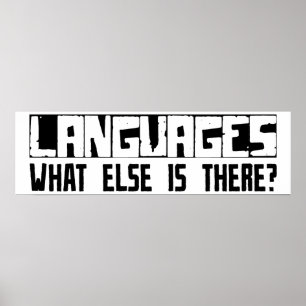 Språk vad annat är där? poster