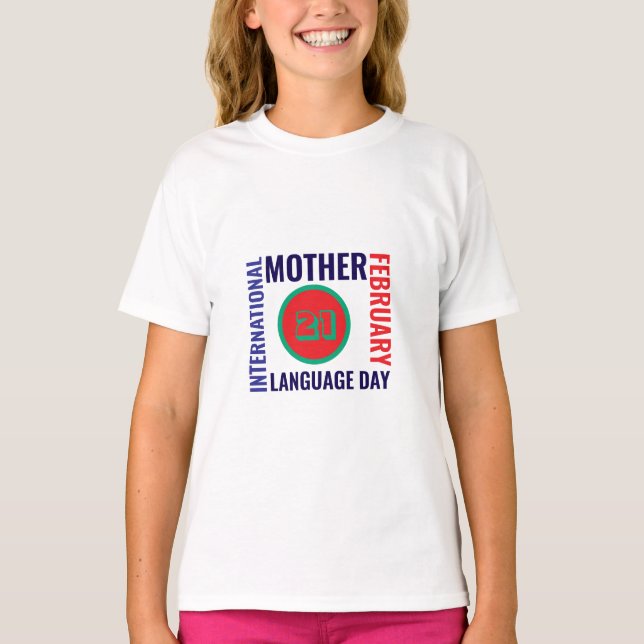 Språkdagen för internationell-Mor T Shirt (Framsida)