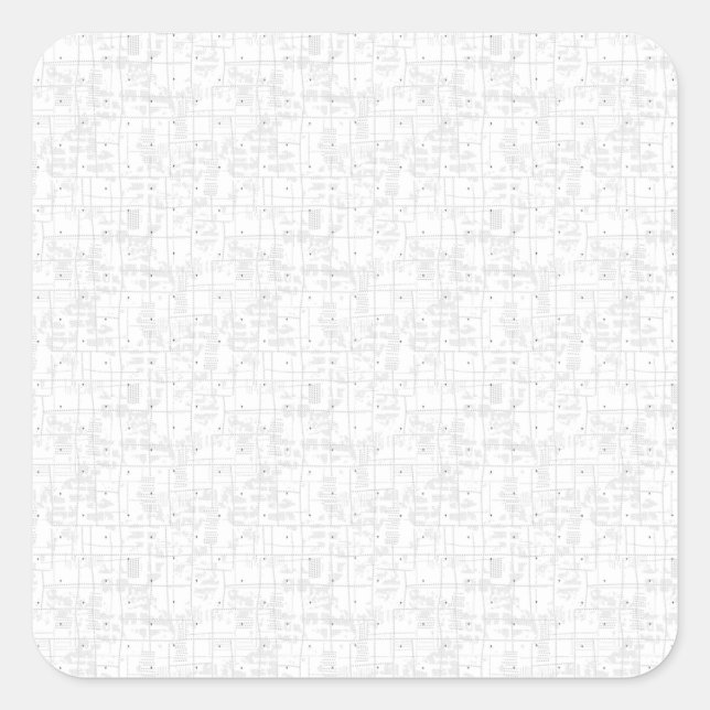 språkdesign 34 fyrkantigt klistermärke (Framsida)