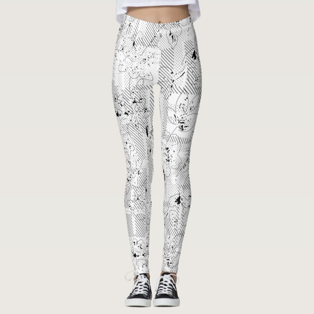 språkdesign ett hundra leggings (Framsida)