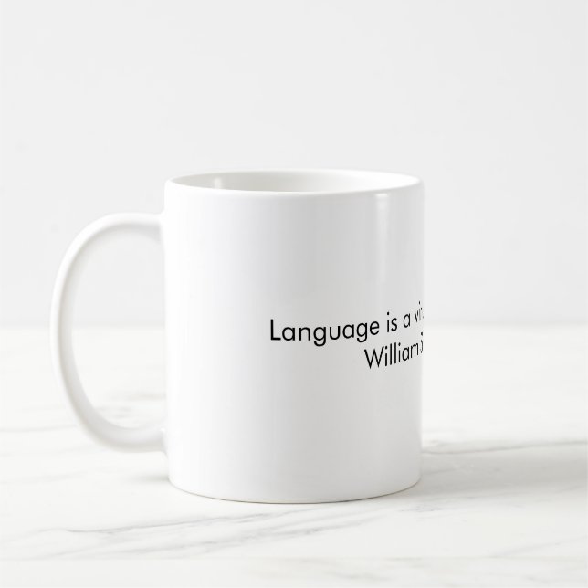Språket är en virus från rymden, kaffemugg (Vänster)