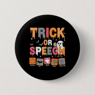 Språket Väg i Tal eller Tal Halloween Slp Knapp