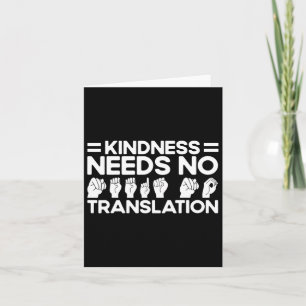 Språkkindness behöver ingen översättning De Kort