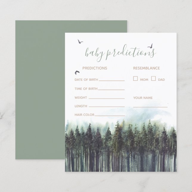 Språkkort för skogarnas storskaliga babybollar (Fram/baksida)