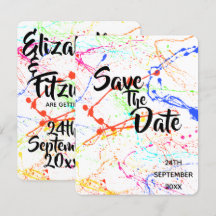 Spräklad Bröllop Save The Date