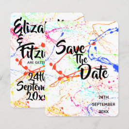 Spräklad Bröllop Save The Date Inbjudningar