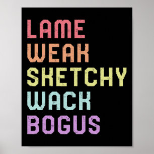 Språklammet Weak Asl Slang Tee Döv Awareness Mo Poster