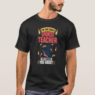 Språklexion Student, spanska lärare, Flagga T Shirt