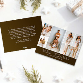 SPRÅKLIG Jul-Elegant 6 Samlingsfotomeddelande Julkort