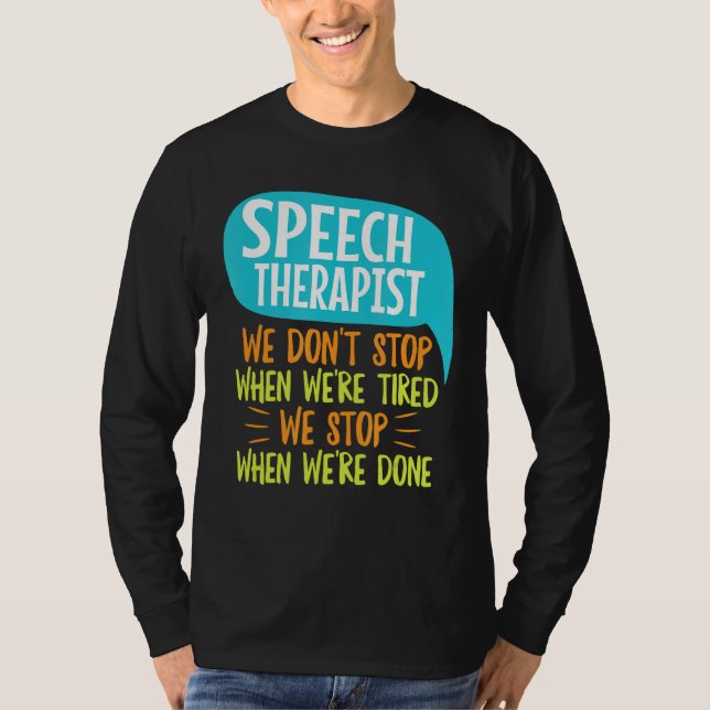 Språkterapi - slumpcitat för en Tal-pat T Shirt (Framsida)