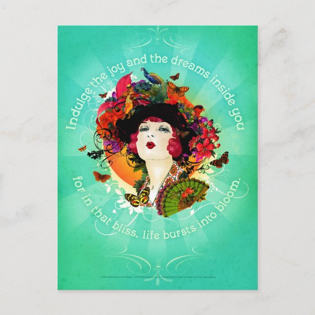 Spräng in i Bloom Vykort (Framsida)