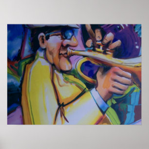 spränga funkyns horn poster