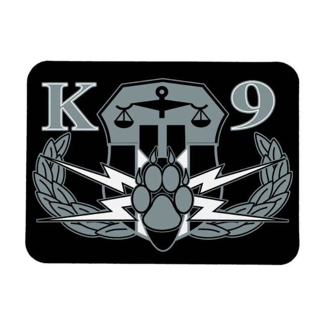Sprängämnesdetektion K-9 Insignia magnet (Horisontell)