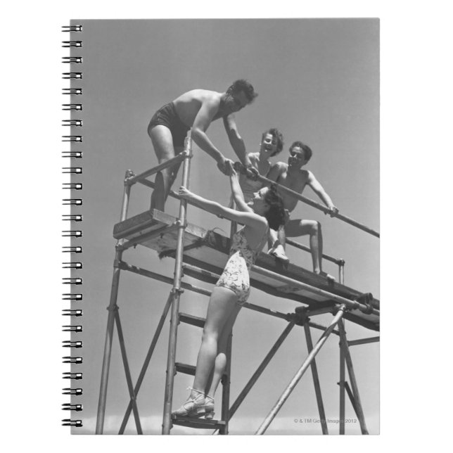 Språngbräda Anteckningsbok Med Spiral (Framsidan)