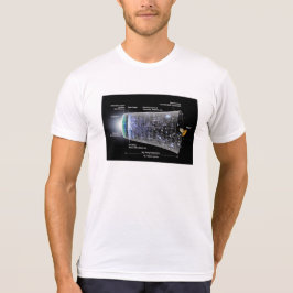 Sprängning av stora bandbredder för rymdtidslinje tee shirt