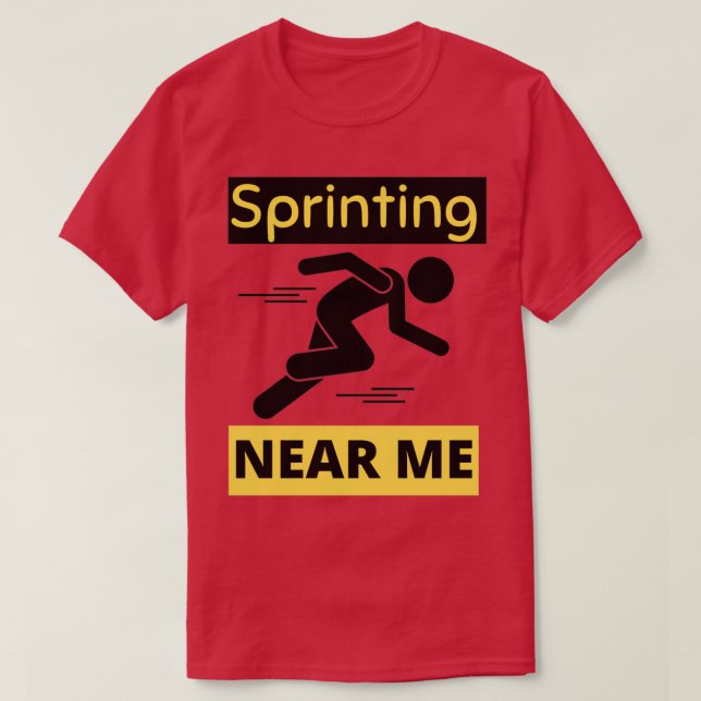 Sprängning nära mig och Sprint 10 T Shirt (Design framsida)
