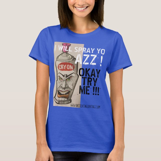 SPRAY CAN #1 BLUE T SHIRT (Framsida)