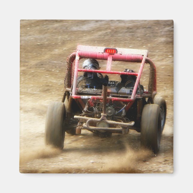 Spray Dirt! ATV Dunebuggy spar ut Magnet (Framsidan)