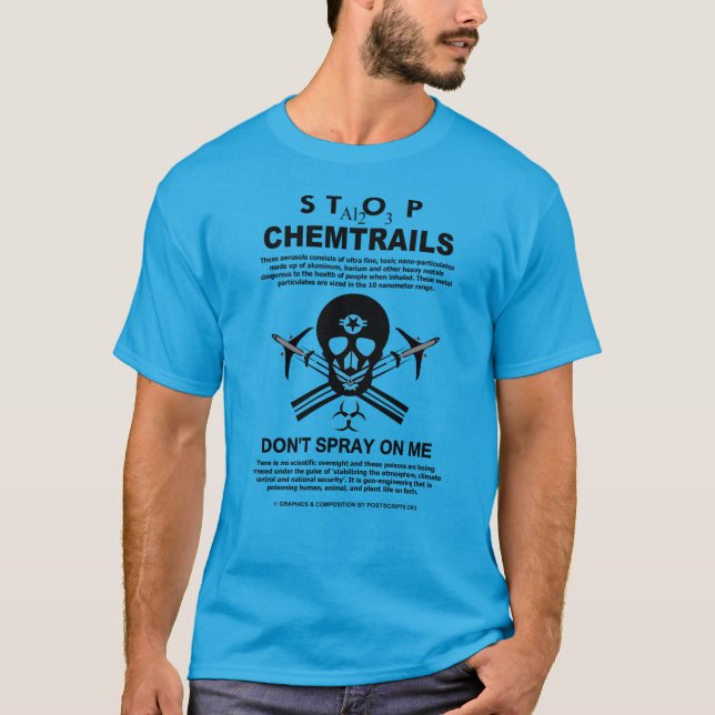 Spray inte på mig! - Kemtrails T Shirt (Framsida)